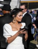 Vanessa Hudgens Performing the National Anthem at the Rams vs Vikings Game in LA