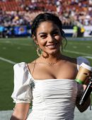 Vanessa Hudgens Performing the National Anthem at the Rams vs Vikings Game in LA