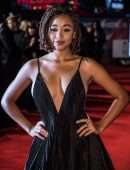Amandla Stenberg Cleavage at the European Premiere of 'The Hate U Give', 62nd BFI London Film Festival