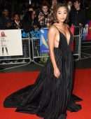Amandla Stenberg Cleavage at the European Premiere of 'The Hate U Give', 62nd BFI London Film Festival