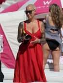 Amber Rose in Bikini at the Beach in Miami