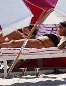Amber Rose in Bikini at the Beach in Miami