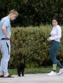 Ariel Winter Booty, Out With Her Boyfriend and Dog in Los Angeles