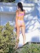 Bella Hadid in Bikini with Friends in a Hot Tub in Malibu