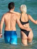 Caroline Vreeland Booty in Swimsuit at Beach in Miami