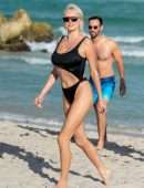 Caroline Vreeland Booty in Swimsuit at Beach in Miami