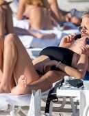 Caroline Vreeland Booty in Swimsuit at Beach in Miami