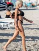 Caroline Vreeland Booty in Swimsuit at Beach in Miami