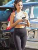 Chantel Jeffries in Tights and Sports Bra, Leaving Pilates Class in West Hollywood