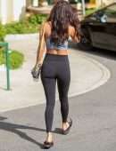 Chantel Jeffries in Tights and Sports Bra, Leaving Pilates Class in West Hollywood