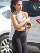 Chantel Jeffries in Tights and Sports Bra, Leaving Pilates Class in West Hollywood