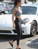 Chantel Jeffries in Tights and Sports Bra, Leaving Pilates Class in West Hollywood