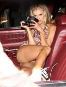 Charlotte McKinney Upskirt at Casamigos Halloween Party in Beverly Hills