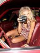 Charlotte McKinney Upskirt at Casamigos Halloween Party in Beverly Hills