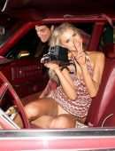 Charlotte McKinney Upskirt at Casamigos Halloween Party in Beverly Hills