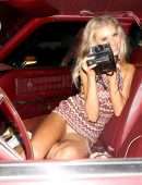 Charlotte McKinney Upskirt at Casamigos Halloween Party in Beverly Hills