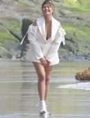 Chrissy Teigen for a Photoshoot on the Beach in Malibu