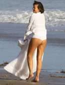 Chrissy Teigen for a Photoshoot on the Beach in Malibu