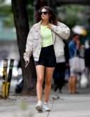 Emily Ratajkowski Leggy, Out and About in NYC