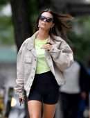 Emily Ratajkowski Leggy, Out and About in NYC