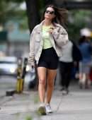 Emily Ratajkowski Leggy, Out and About in NYC