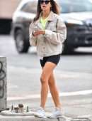 Emily Ratajkowski Leggy, Out and About in NYC