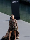 Eva Longoria at L'Oreal Show at Paris Fashion Week