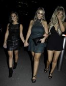 Georgia May Foote See-Through Outside Menagerie Bar in Manchester UK