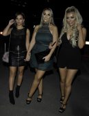 Georgia May Foote See-Through Outside Menagerie Bar in Manchester UK