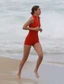 Gigi Hadid Photoshoot at the Beach of Ipanema in Rio, Brazil