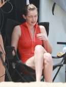 Gigi Hadid Photoshoot at the Beach of Ipanema in Rio, Brazil