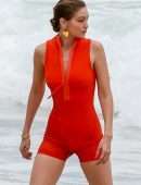 Gigi Hadid Photoshoot at the Beach of Ipanema in Rio, Brazil
