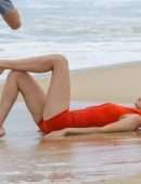 Gigi Hadid Photoshoot at the Beach of Ipanema in Rio, Brazil