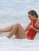 Gigi Hadid Photoshoot at the Beach of Ipanema in Rio, Brazil