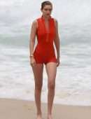 Gigi Hadid Photoshoot at the Beach of Ipanema in Rio, Brazil