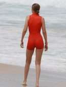 Gigi Hadid Photoshoot at the Beach of Ipanema in Rio, Brazil