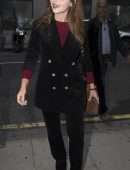 Jenna Louise Coleman Outside BBC Radio Two Studios in London