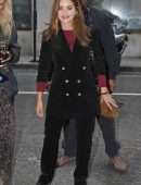 Jenna Louise Coleman Outside BBC Radio Two Studios in London
