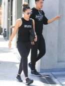 Jessica Alba Booty in Tights Outside a Gym in West Hollywood