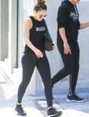 Jessica Alba Booty in Tights Outside a Gym in West Hollywood