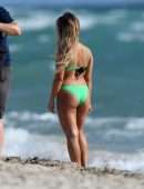 Jessie James Decker in Bikini Filming a Commercial on Miami Beach