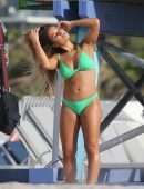Jessie James Decker in Bikini Filming a Commercial on Miami Beach