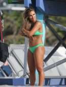 Jessie James Decker in Bikini Filming a Commercial on Miami Beach