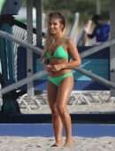 Jessie James Decker in Bikini Filming a Commercial on Miami Beach