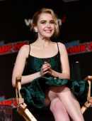 Kiernan Shipka at Netflix and Chills Panel at New York Comic Con 2018