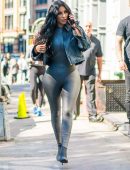 Kim Kardashian Booty in Tights, Out in Tribeca