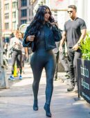 Kim Kardashian Booty in Tights, Out in Tribeca