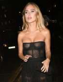 Kimberley Garner in See-Through at International Day of the Girl Gala in London