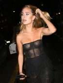 Kimberley Garner in See-Through at International Day of the Girl Gala in London