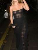 Kimberley Garner in See-Through at International Day of the Girl Gala in London
